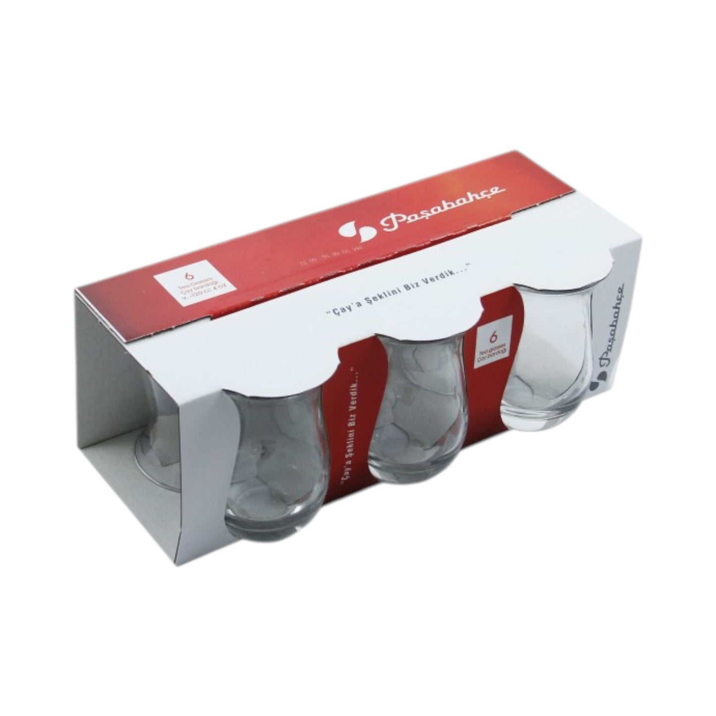 Paşabahçe Tombul 6lı Çay Bardağı