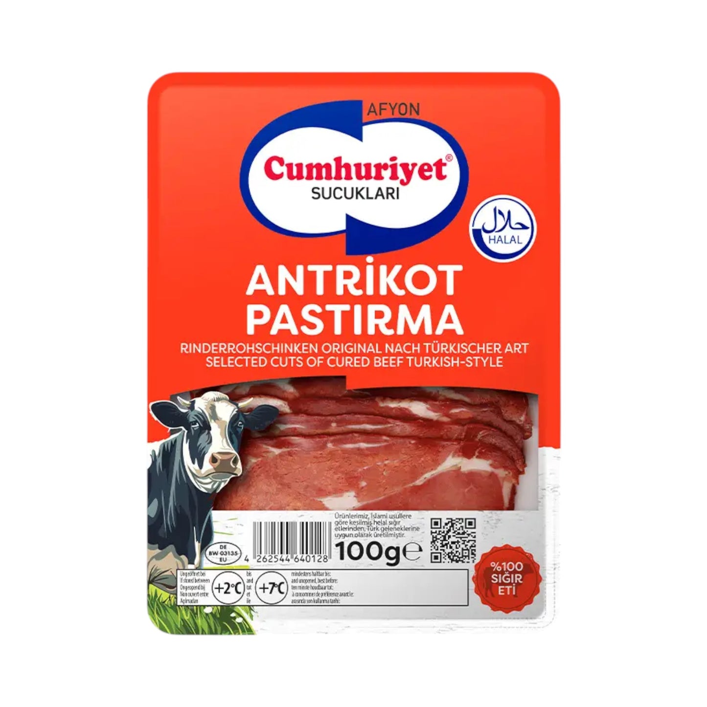 Cumhuriyet Sucukları Antrikot Pastırma 100 g
