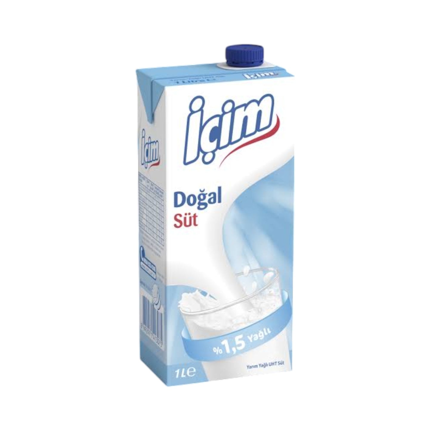 İçim 1,5% Yağlı Süt 1 L