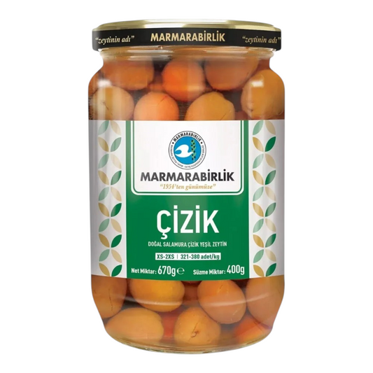 Marmarabirlik Yeşil Çizik Zeytin (XS-2XS) - 400 g